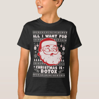 T-shirt Tout Ce Que Je Veux Pour Noël C'Est Botox Père Noë