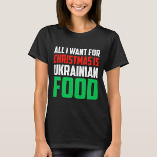 T-shirt Tout ce que je veux pour Noël, c'est de la nourrit