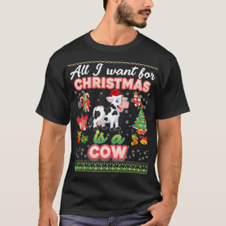 T-shirt Tout Ce Que Je Veux Pour Noël C'Est Un Chandail Va