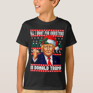 T-shirt Tout ce que je veux pour Noël, c'est un pull moche