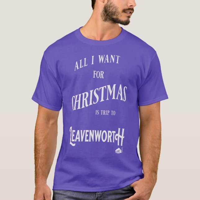 T-SHIRT TOUT CE QUE JE VEUX POUR NOËL, C'EST UN VOYAGE À Q (Devant)