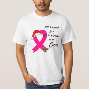 T-shirt Tout ce que je veux pour Noël, c'est une manchett