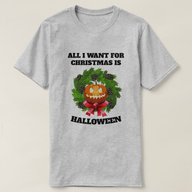 T-SHIRT TOUT CE QUE JE VEUX POUR NOËL, C'EST UNE VAGUE DE  (Design devant)