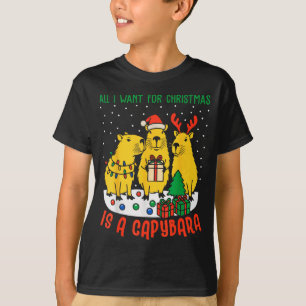 T-shirt Tout ce que je veux pour Noël est un arbre de Noël