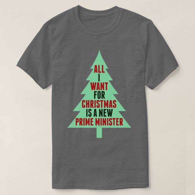 T-shirt Tout ce que je veux pour Noël est un nouveau Premi (Design devant)