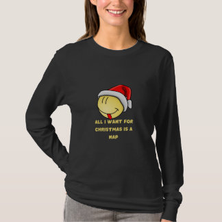 T-shirt Tout ce que je veux pour Noël est une sieste - vac