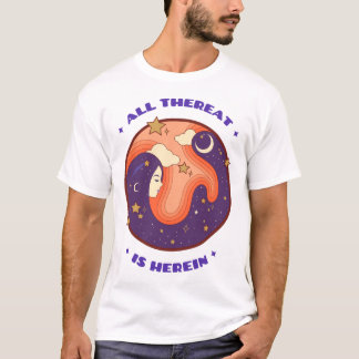 T-shirt Tout Ce Qui Est Ici Mantra de Méditation