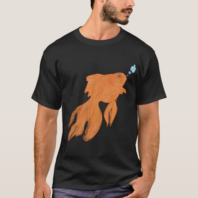 T-shirt Tout ce qui m'importe est la pêche - Citation d'an (Devant)