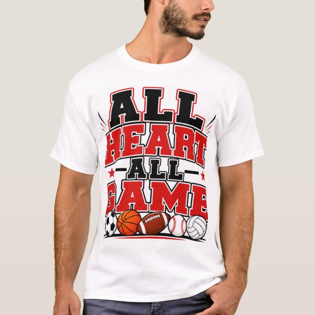 T-shirt Tout Cœur Tout Jeu (Devant)