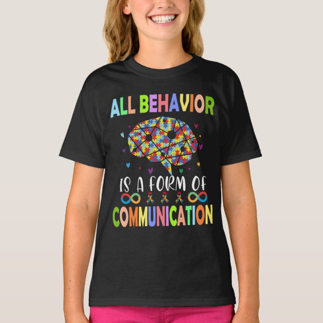 T-shirt Tout Comportement Est Une Forme De Communication (Devant)