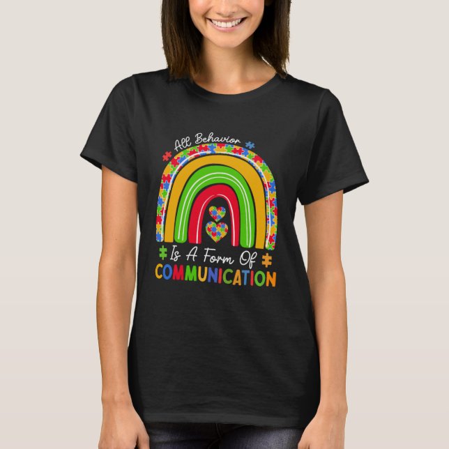 T-shirt Tout Comportement Est Une Forme De Communication S (Devant)