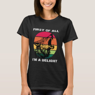 T-shirt Tout D'abord Je Suis Un Délice Hommes De Chat Drôl