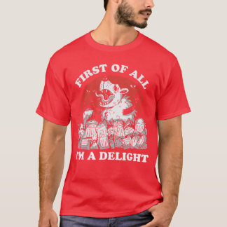 T-shirt Tout d'abord je suis un opossum en colère délectab