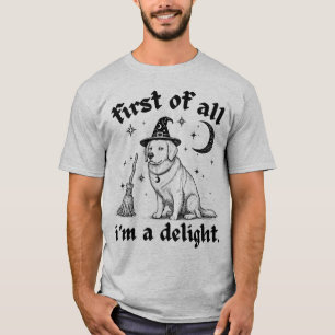 T-shirt Tout d'abord, je suis un retriever doré drôle et c