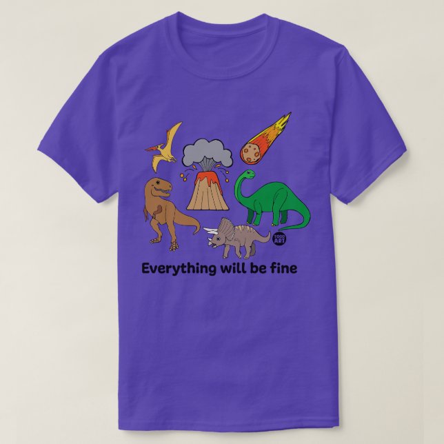 T-shirt tout dinos fins (Design devant)