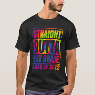 T-shirt Tout Droit À La 8E Année Grande Graduation De 2022