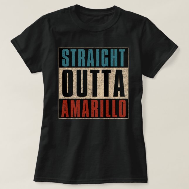 T-shirt Tout droit d'Amarillo Texas TX (Design devant)