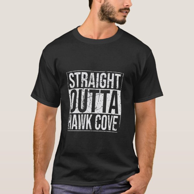T-shirt Tout droit de Hawk Cove Vintage (Devant)
