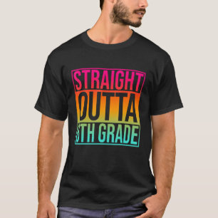 T-shirt Tout droit devant la 6e année 6e année Retour à l'