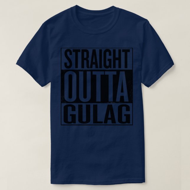 T-shirt Tout droit devant le cadeau de la prison noire de  (Design devant)