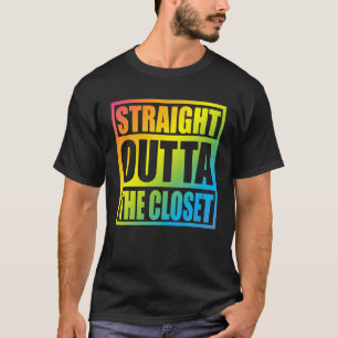 T-shirt Tout droit devant le plus grand cadeau LGBT Rainbo