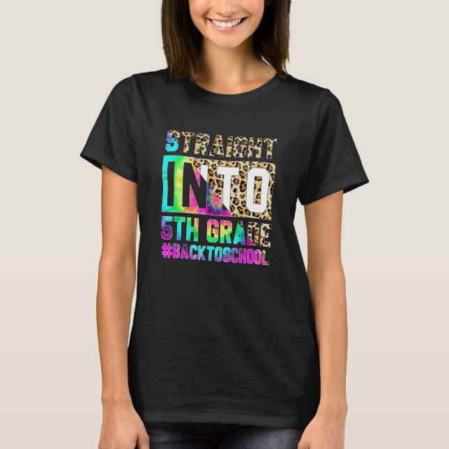 T-shirt Tout droit devant les élèves de la 5e année d'ense (Devant)