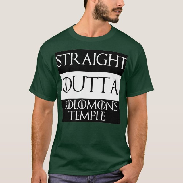 T-shirt Tout droit devant Solomons Temple PHA Mason Masoni (Devant)