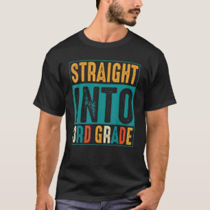 T-shirt Tout droit en 3e année Retour à l'école