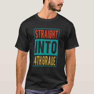 T-shirt Tout droit en 4e année Retour à l'école 4e année