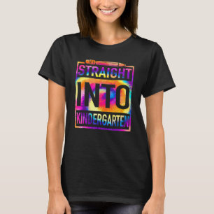 T-shirt Tout Droit En Maternelle Tie Dye Professeur Retour