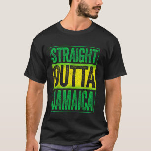 T-shirt Tout droit sorti de Jamaïque Jamaïcain Caraïbes Ré