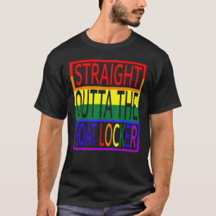 T-shirt Tout droit sorti du Goat Locker Navy Chief Rainbow