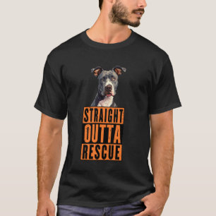 T-shirt Tout droit sorti du sauvetage Pit Bulls Hommes Fem