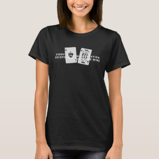 T-shirt Tout en modération Blackjack & Wine Casino B