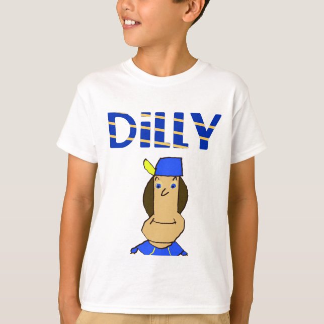 T-Shirt Tout-en-Un Dilly Kid Blanc (Devant)