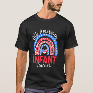 T-shirt Tout Enseignant de nourrisson Américain Drapeau Am