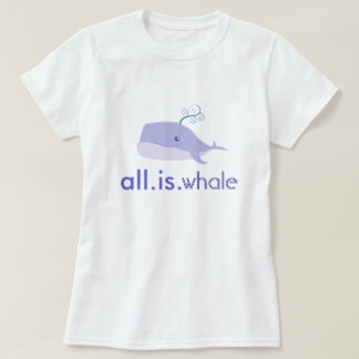 T-shirt Tout est baleine (bleu, femmes)