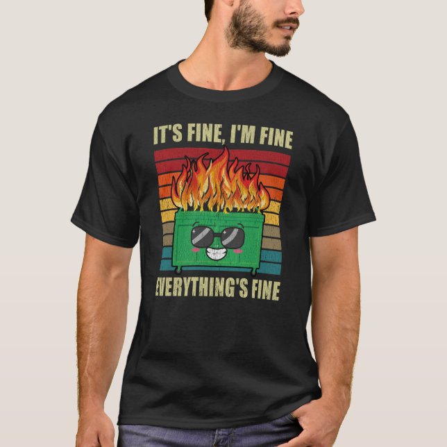T-shirt Tout est en feu (Devant)