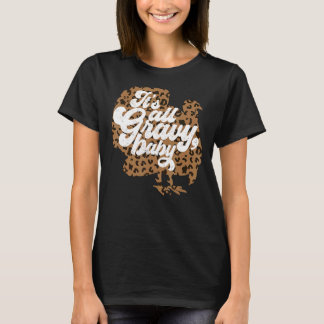 T-shirt Tout est Gravy Baby Empreinte de léopard Turquie T