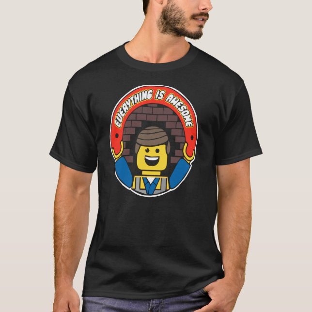 T-shirt Tout Est Magnifique Mens Drôle Lego (Devant)