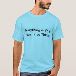 T-shirt tout est pièce en t vraie