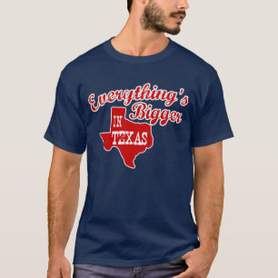 T-shirt Tout est plus grand au Texas State Shape Men Shirt