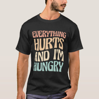 T-shirt Tout Fait Mal Et J'Ai Faim Marathon Runner