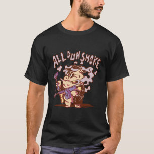 T-shirt Tout Fumer Cochon Drôle Fumer
