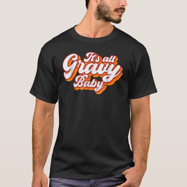 T-shirt Tout Gravy Baby Vintage Retro Design (Devant)