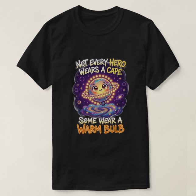 T-SHIRT TOUT HÉROS NE PORTE PAS DE CAPE (Design devant)