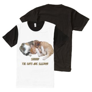 T-shirt Tout Imprimé cats sleeping