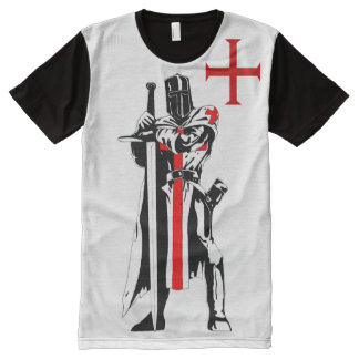 T-shirt Tout Imprimé Édition limitée de Templar de chevaliers