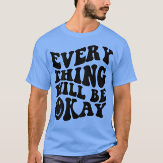 T-shirt Tout ira bien Inspiration Retro Print