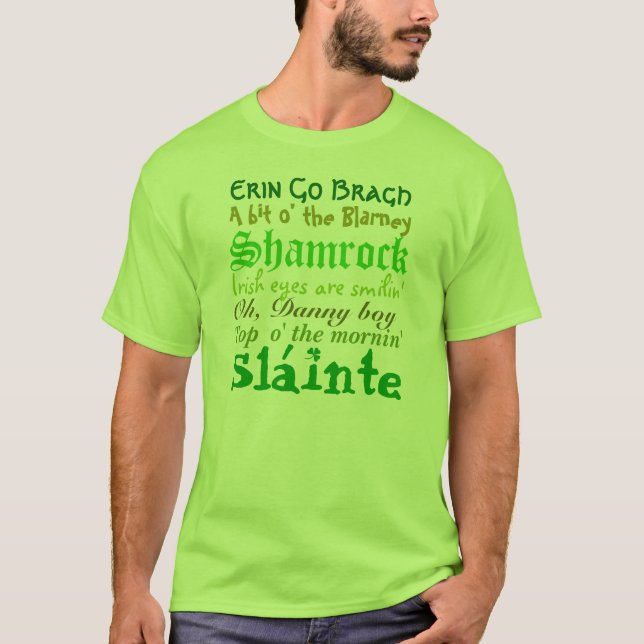 T-shirt Tout Irlandais (Devant)